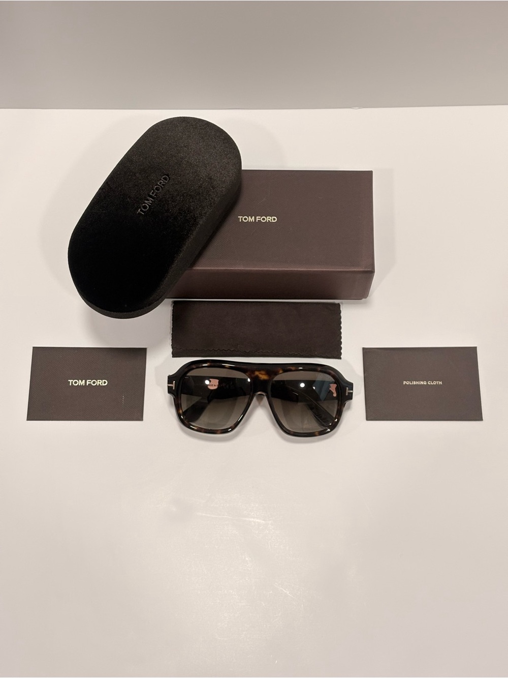 TOM FORD TF1324 Rhonda-02 Sunglasses 52K Havana /Brown gradient new - Picture 3 of 15